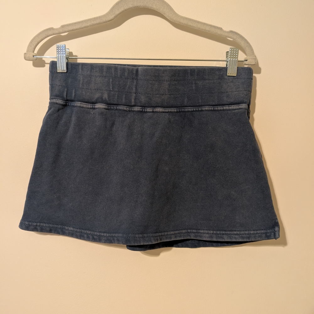 Casual Blue Mini Skort